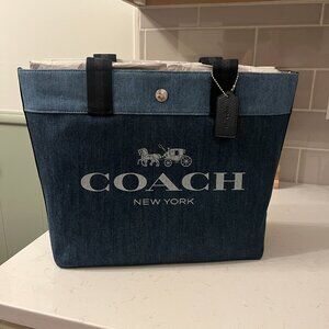 NWT Coach Denim Tote